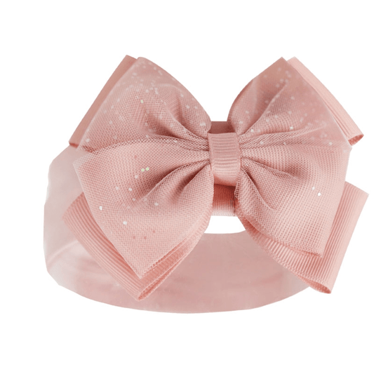 Baby Girls Dusty Pink Glittery Headband General soft touch   