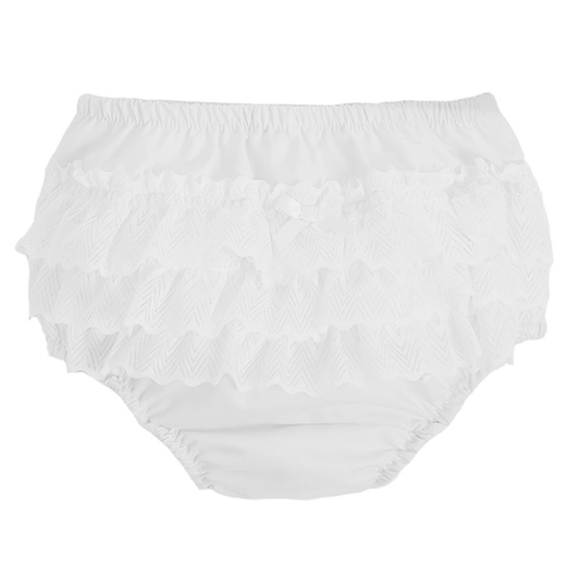 Baby Girls Frilly knickers Zigzag Lace General soft touch   