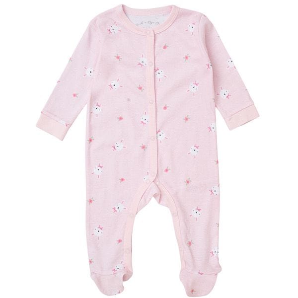 Baby Girls Ivory Pink Bunny 5PC Layette Set General rock a bye baby