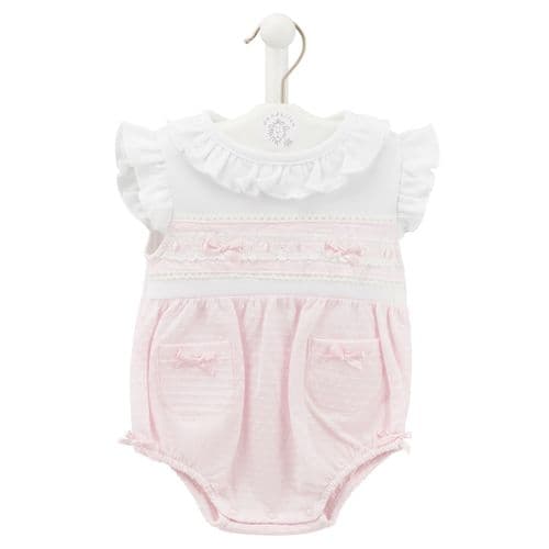 Baby Girls Lace & Bubble Frilly Romper  Dandelion Baby Wear   