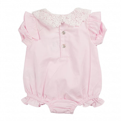 Baby Girls' Lace Frill Short Romper – Mintini General Not specified