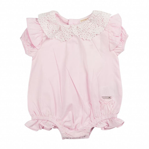 Baby Girls' Lace Frill Short Romper – Mintini General Not specified