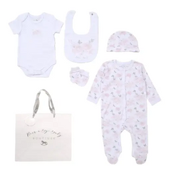 Baby Girls Little Butterfly 5 Piece Layette Set