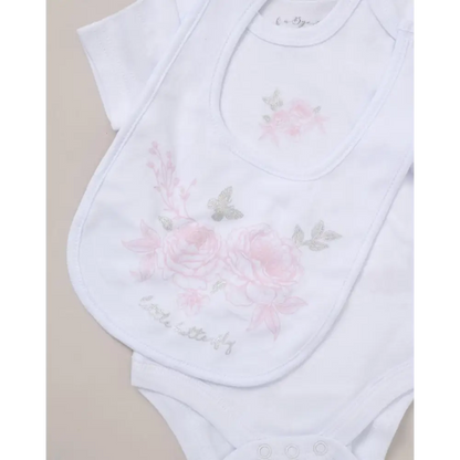 Baby Girls Little Butterfly 5 Piece Layette Set