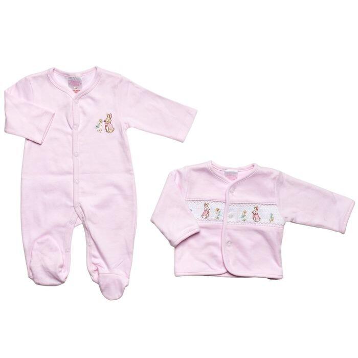 Baby Girls Peter Rabbit inspired Romper And Jacket  Just Too Cute 0-3 Months  