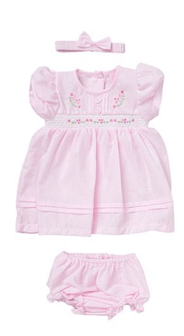 Baby Girls Pink Flower Dress