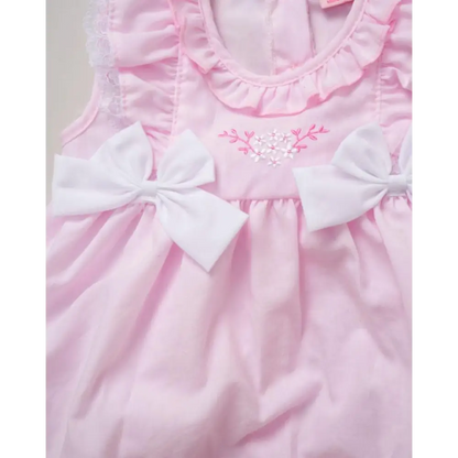 Baby Girls Pink Lace and Bows Dress Set General rock a bye baby