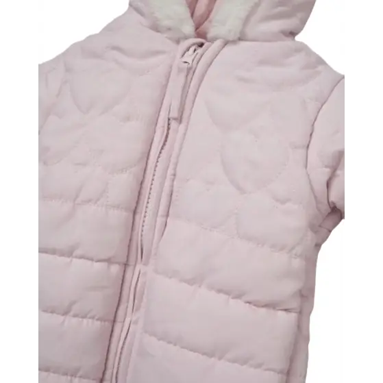 Baby Girl's Pink Padded Snowsuit - Baby Pink General rock a bye baby   