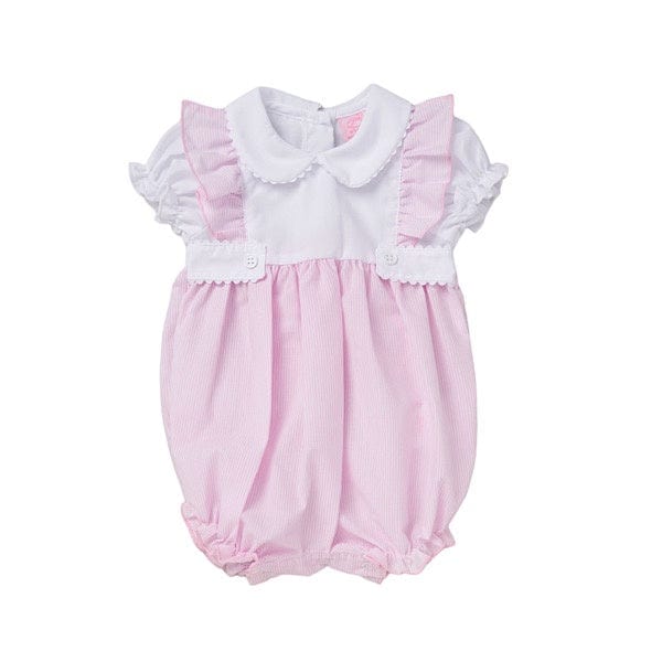 Baby Girls Pink Pinstriped Romper Set  rock a bye baby   