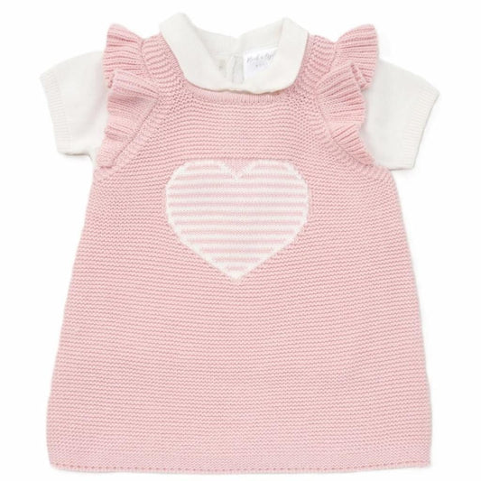 Baby Girls Pink Teddy Knit Dress Set General rock a bye baby   