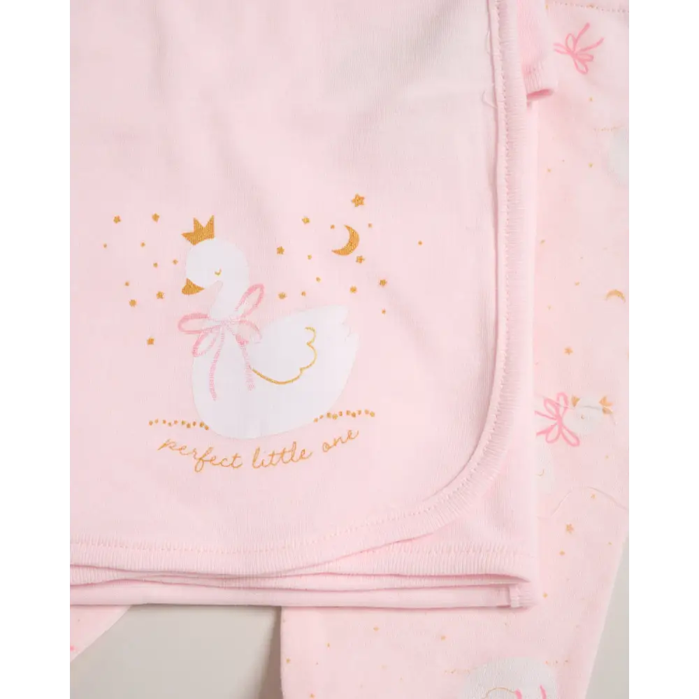 Baby Girls Swan 10 Piece Gift Set
