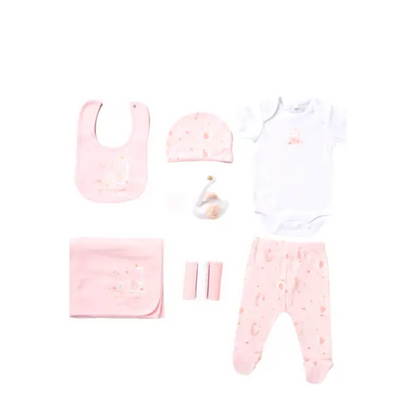 Baby Girls Swan 10 Piece Gift Set