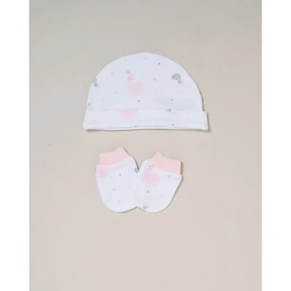 Baby Girls Swan Memory Book 6 Gift Set