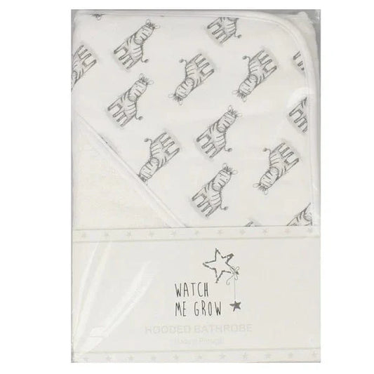 Baby Hooded Towel - Zebra General Watch Me Grow   