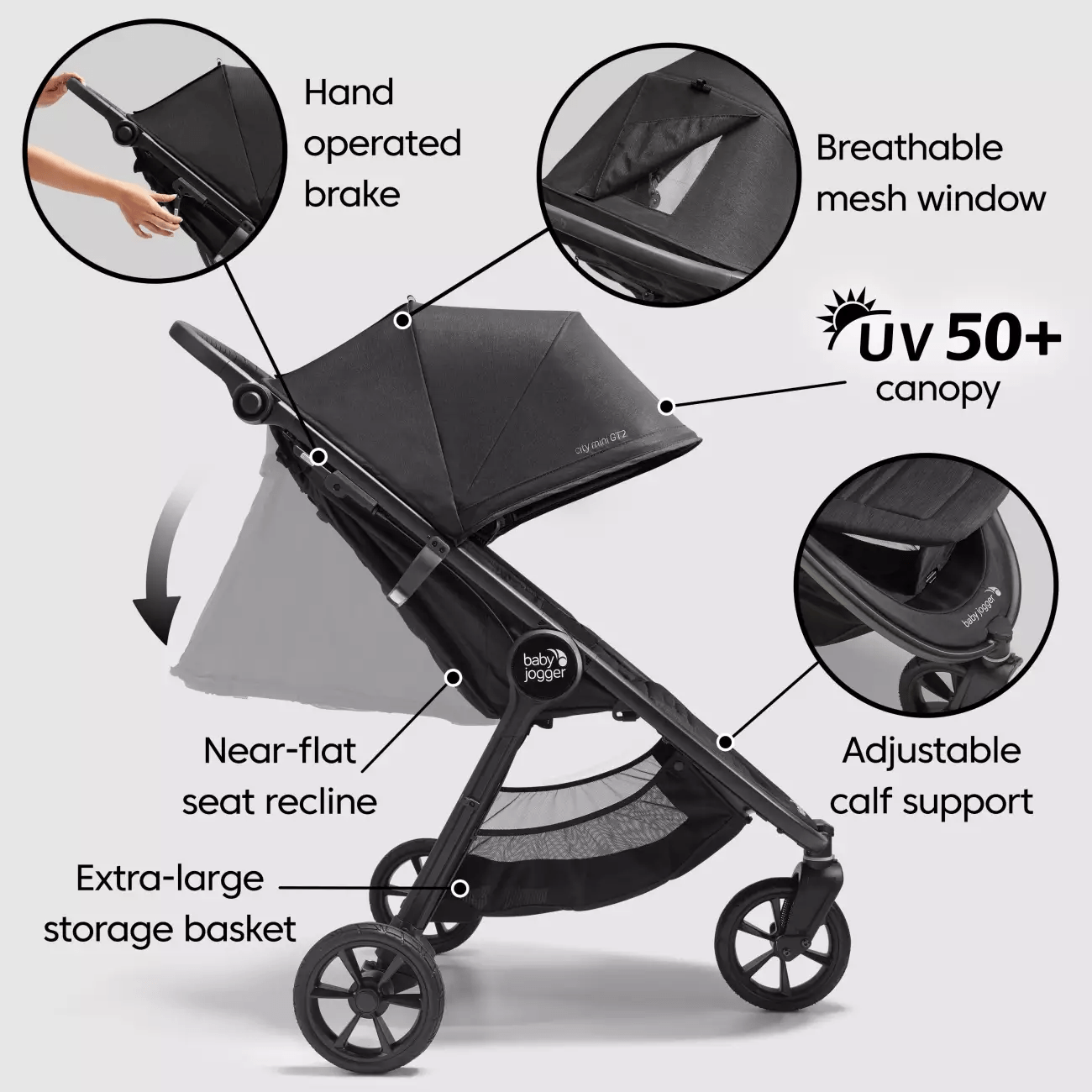 Baby Jogger City Mini GT2 Briar Green All Terrain Compact Stroller for Ultimate Mobility Baby Boutique UK