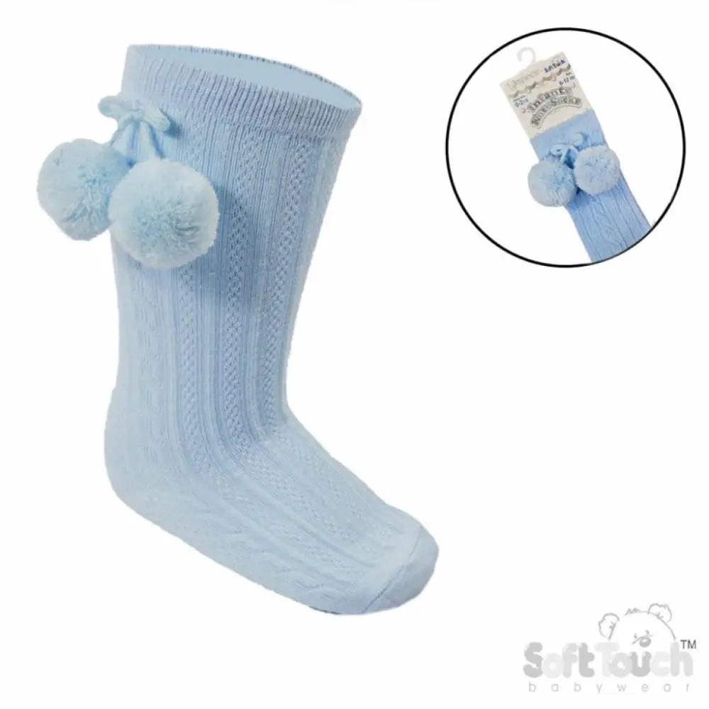 Baby Knee High Pom Pom Socks General soft touch