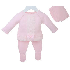 Baby Pink Florence Knitted 2 Piece Outfit