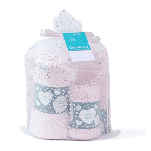 Baby Shower Gift Set - Pink  Clair De Lune   