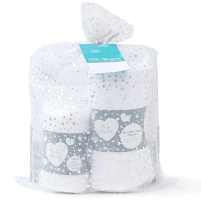 Baby Shower Gift Set - White  Clair De Lune   