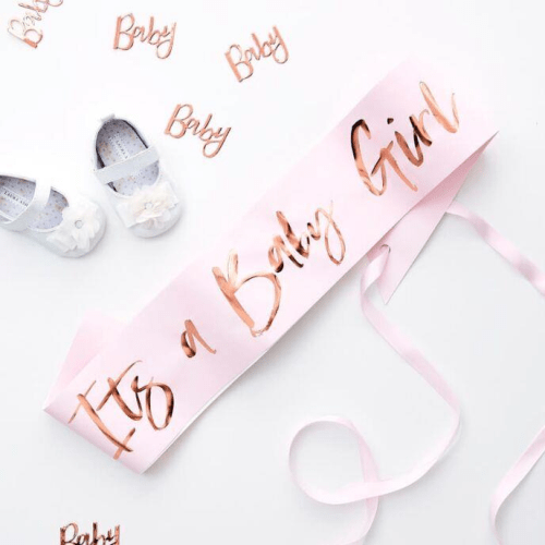 Baby Shower Sash 'It's a Baby Girl'  Ginger Ray   