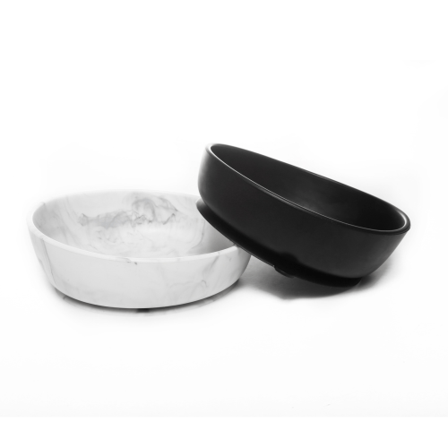 Baby Silcone Suction Bowls Set of 2 - Black & Marble  Goobie Baby   