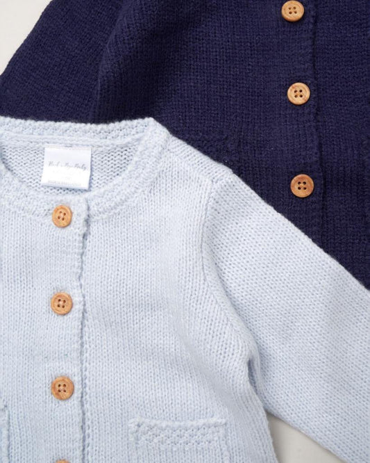 Baby Twin Pack of Cardigans Navy & Sky General rock a bye baby