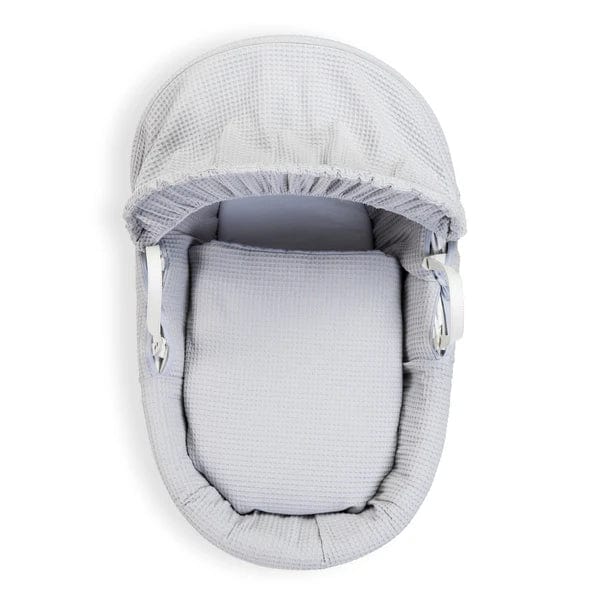 Baby Wicker Moses Basket in Grey Waffle By Clair De Lune  Clair De Lune   