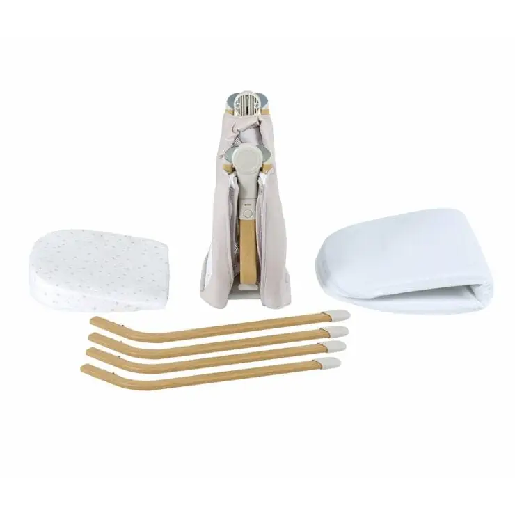 BabyMore Air Motion Gliding Crib - Light Grey Babymore