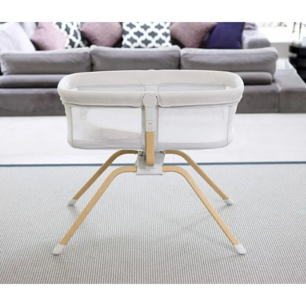 BabyMore Air Motion Gliding Crib - Light Grey  Babymore   