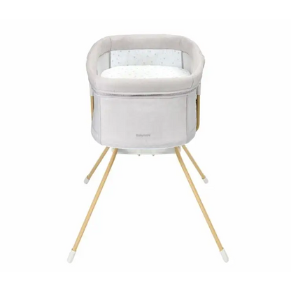 BabyMore Air Motion Gliding Crib - Light Grey Babymore