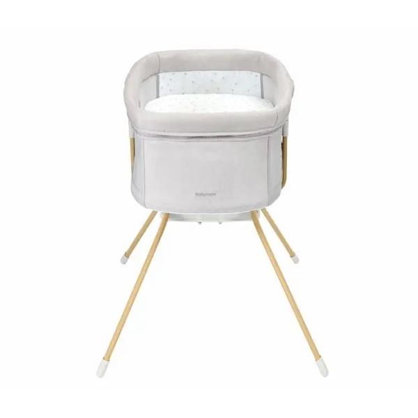 BabyMore Air Motion Gliding Crib - Light Grey Babymore