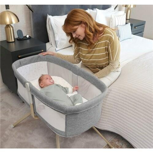 BabyMore Air Motion Gliding Crib - Slate Grey  Babymore   