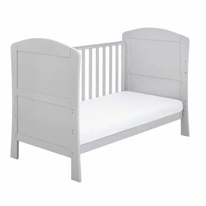 Babymore Aston Cot Bed In Grey - Drop Side Cot Bed Babymore