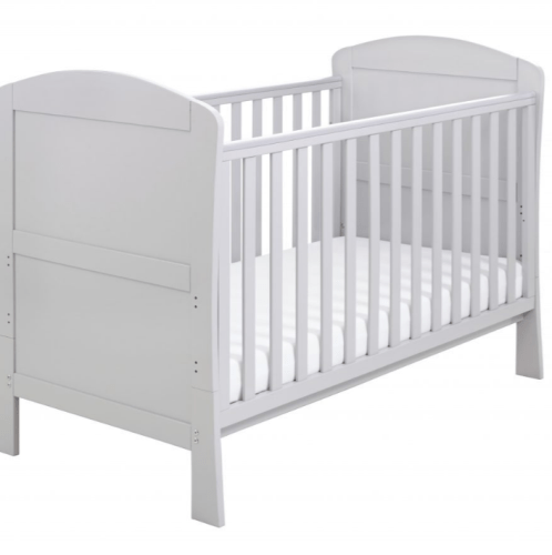 Babymore Aston Cot Bed In Grey - Drop Side Cot Bed  Babymore   