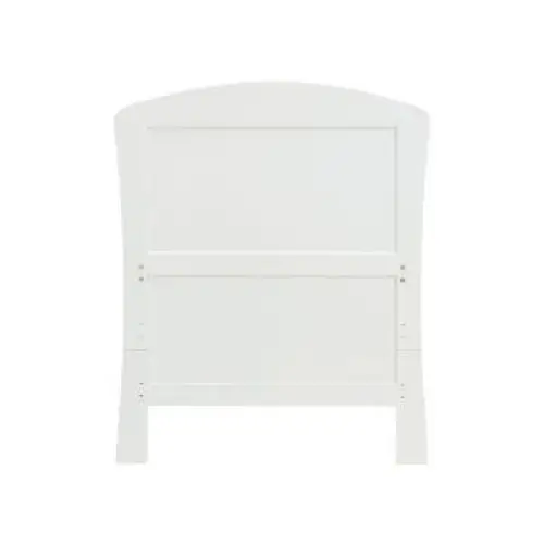 Babymore Aston Cot Bed In White - Drop Side Cot Bed  Babymore   