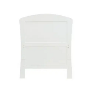 Babymore Aston Cot Bed In White - Drop Side Cot Bed  Babymore   