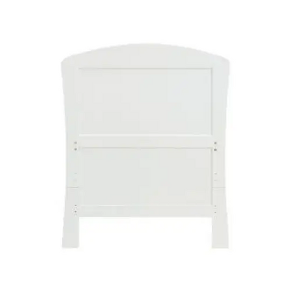 Babymore Aston Cot Bed In White - Drop Side Cot Bed  Babymore   