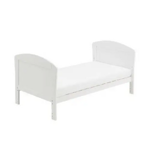 Babymore Aston Cot Bed In White - Drop Side Cot Bed  Babymore   