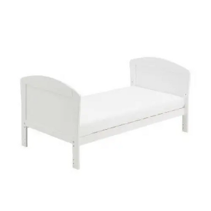 Babymore Aston Cot Bed In White - Drop Side Cot Bed  Babymore   