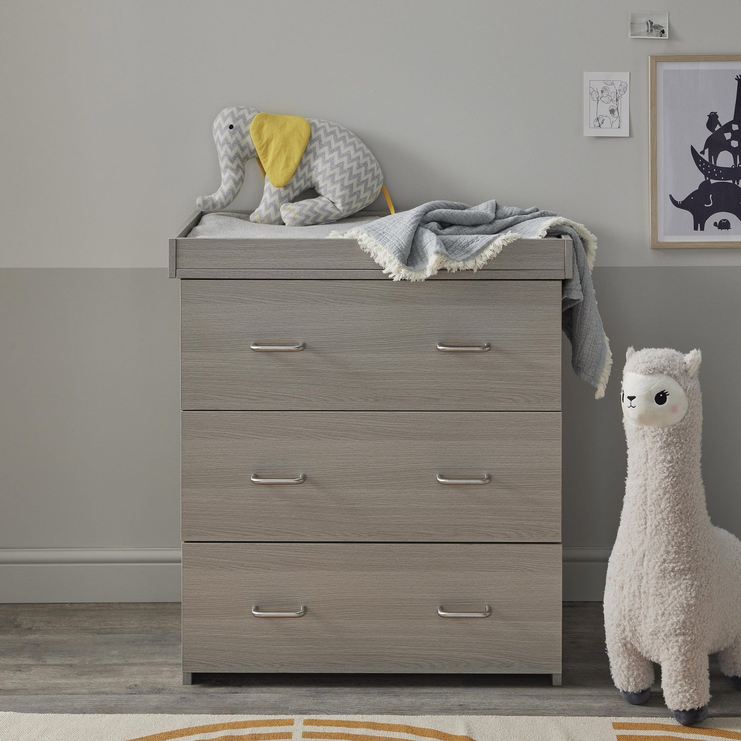 Babymore Caro 2 Piece Nursery Room Set - Grey Wash  Babymore   