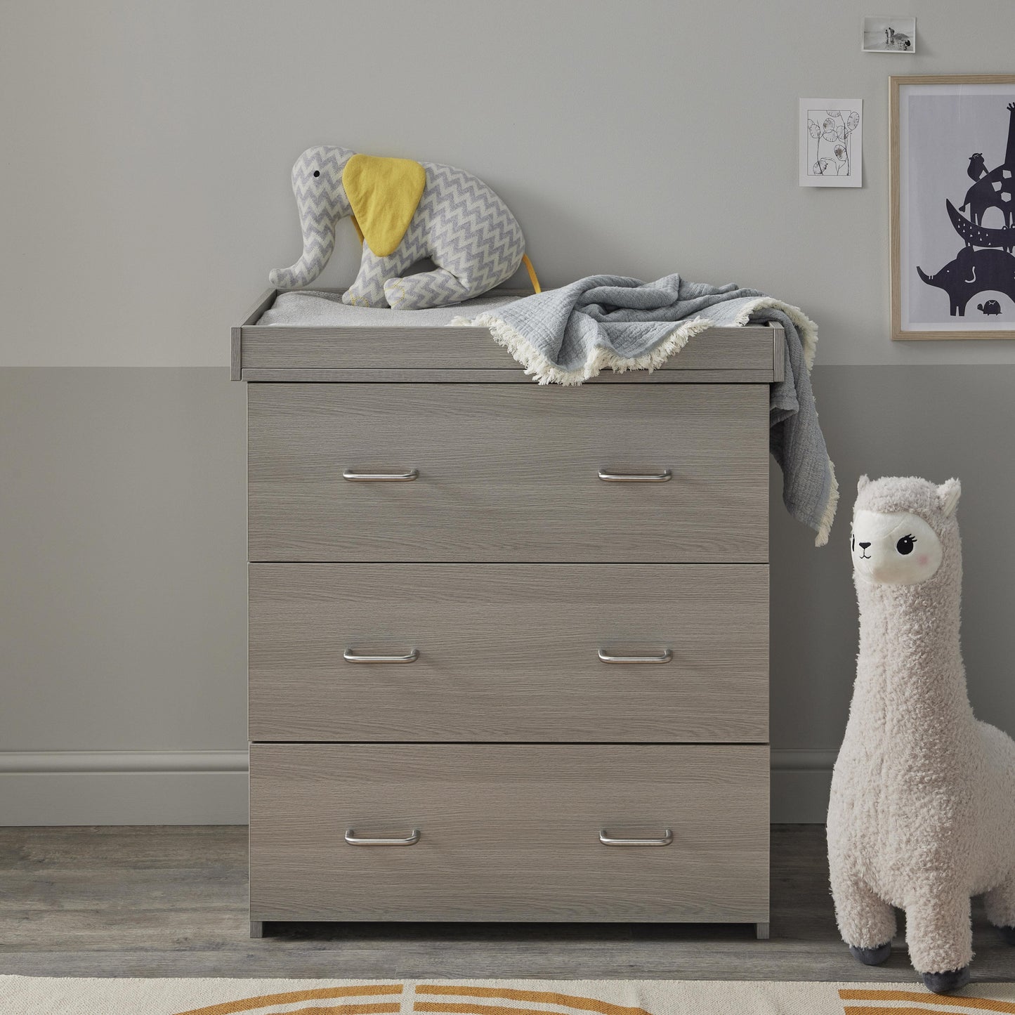 Babymore Caro 3 Piece Nursery Room Set - Grey Wash  Babymore   