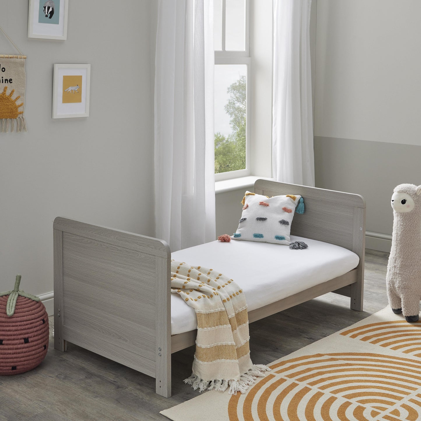 Babymore Caro Cot Bed - Grey Wash  Babymore   