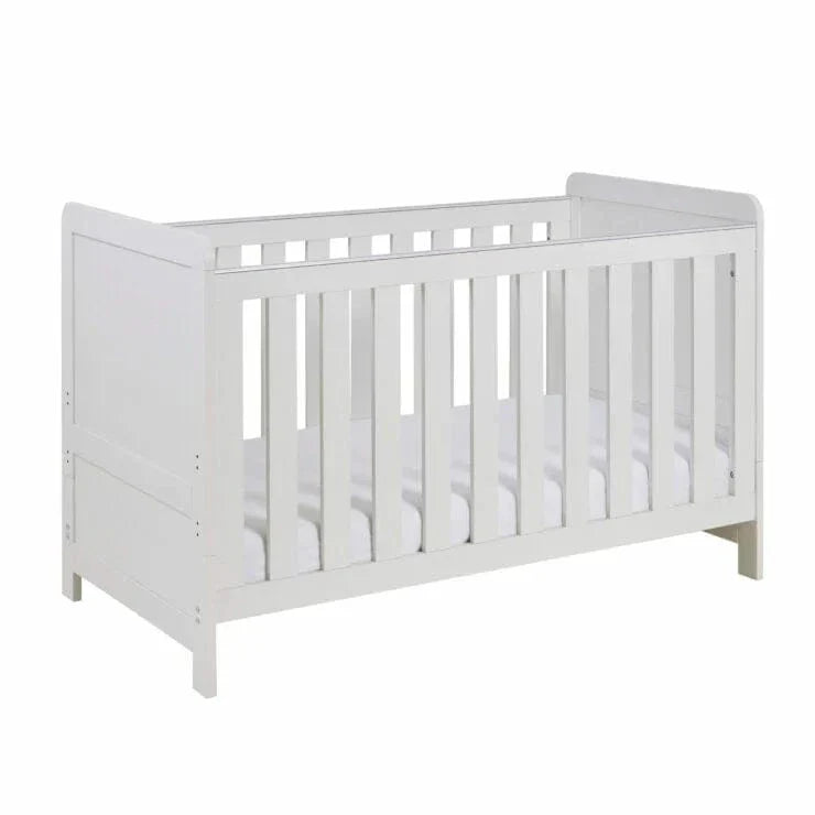 Babymore Caro Cot Bed - White Wash Babymore