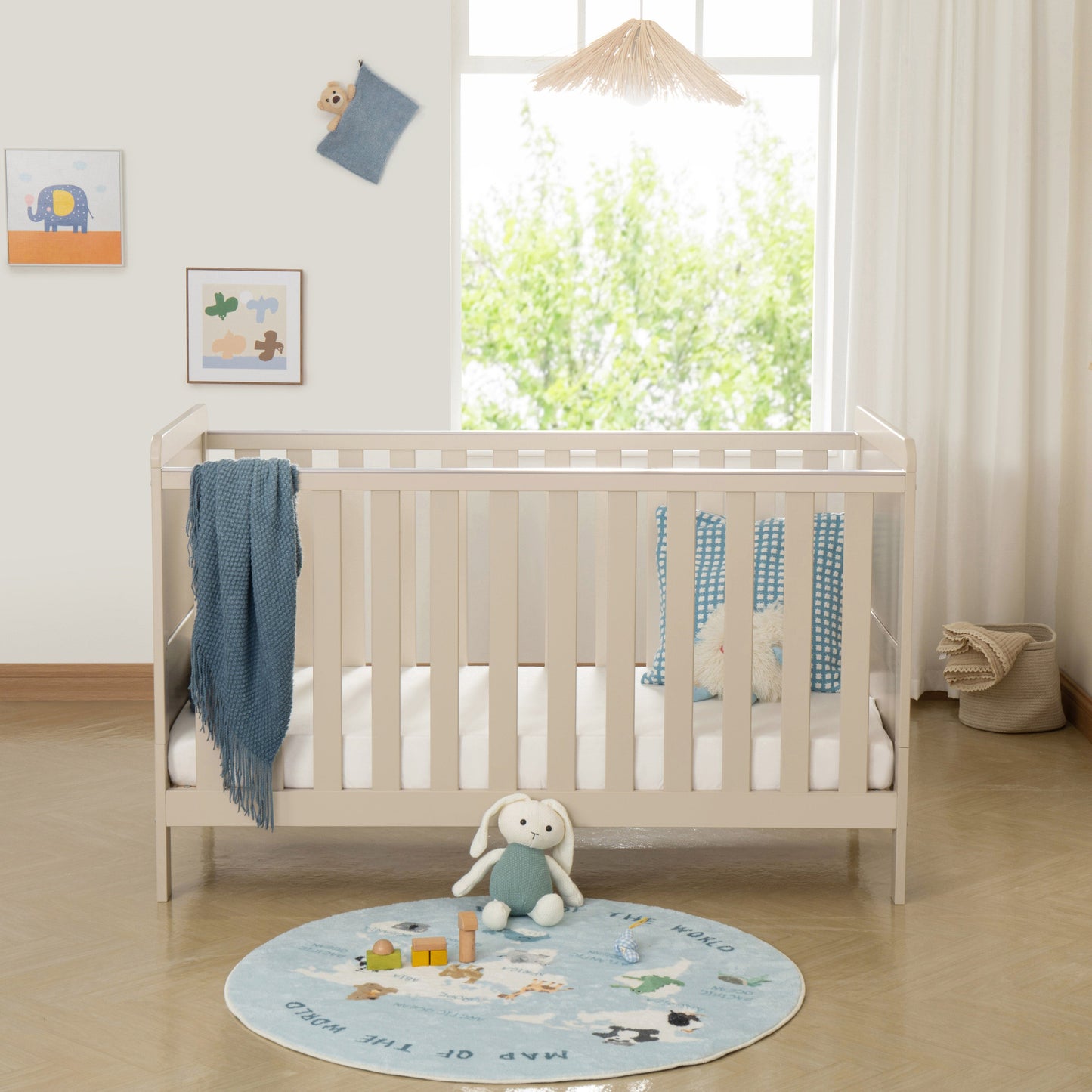 Babymore Caro Urban Cot Bed - Cashmere General BabyMore