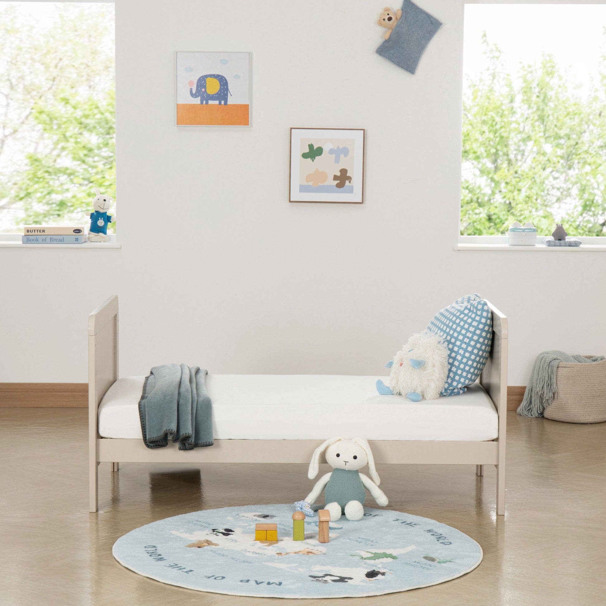 Babymore Caro Urban Mini Cot Bed - Cashmere General BabyMore