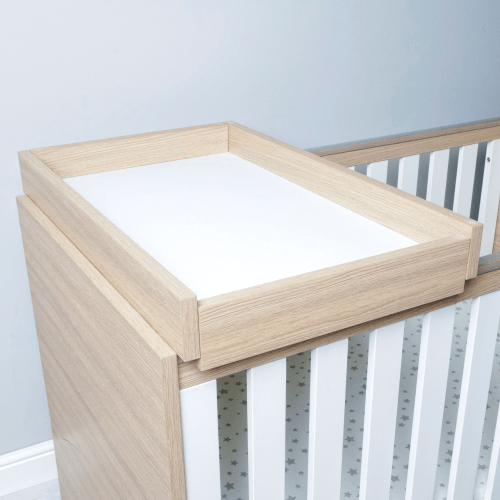 BabyMore Cot bed Top Changer - Oak For Luno & Veni  Babymore   