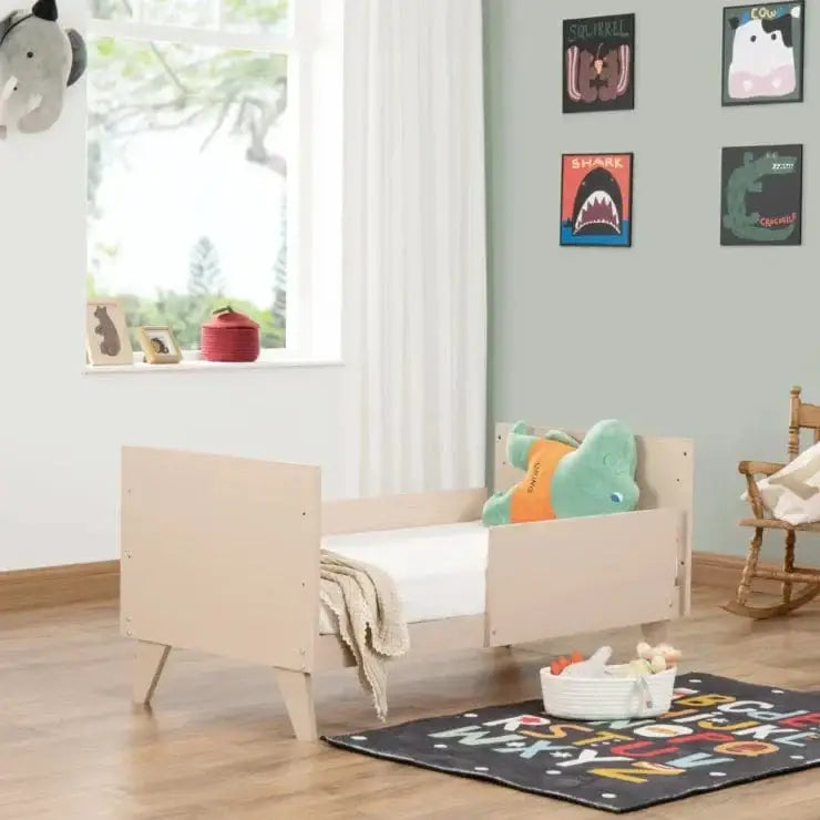 Babymore Dante Mini Cot Bed - Natural BabyMore