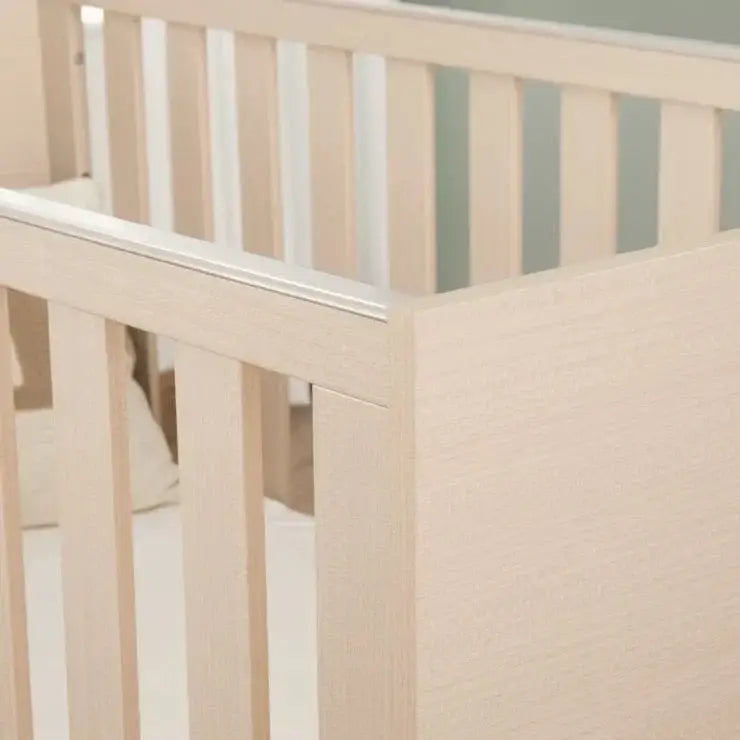 Babymore Dante Mini Cot Bed - Natural BabyMore