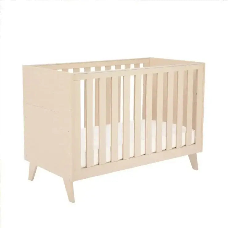 Babymore Dante Mini Cot Bed - Natural BabyMore