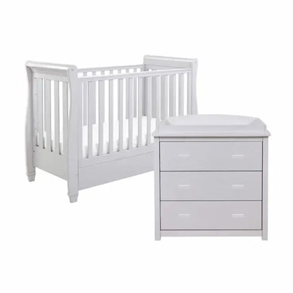 Babymore Eva 2 Piece Nursery Furniture Set - Grey